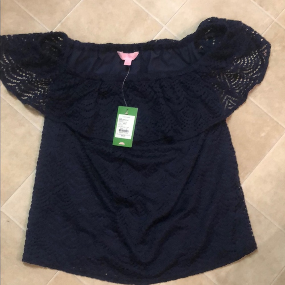 Iilly Pulitzer off the shoulder top NWT